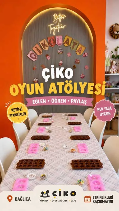 Çiko sanat ve duyusal atölye alanı — çocuk atölyeleri Ankara